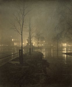 濡れた夜、コロンバスサークル 作： William A. Fraser